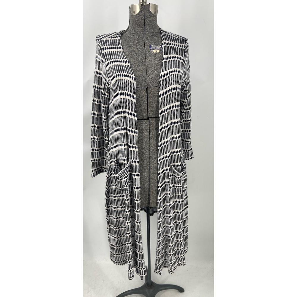 LuLaRoe  basic duster length style open front cardigan M